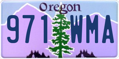 OR license plate 971WMA