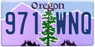 OR license plate 971WNQ