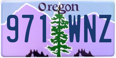 OR license plate 971WNZ