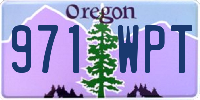 OR license plate 971WPT