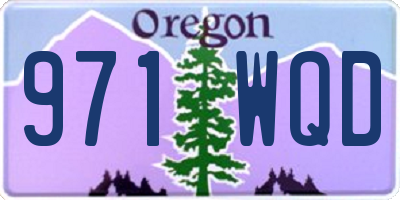 OR license plate 971WQD