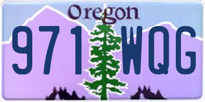 OR license plate 971WQG