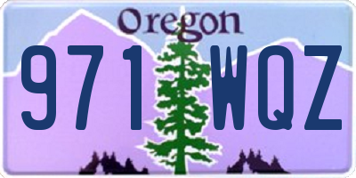 OR license plate 971WQZ