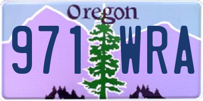 OR license plate 971WRA