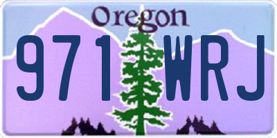 OR license plate 971WRJ