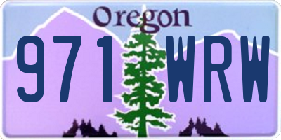 OR license plate 971WRW