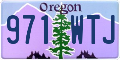 OR license plate 971WTJ