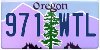 OR license plate 971WTL