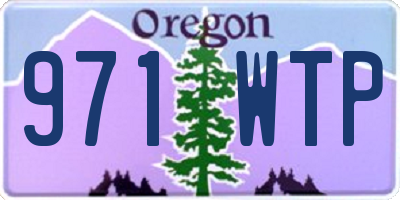 OR license plate 971WTP