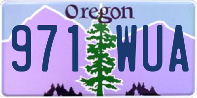 OR license plate 971WUA