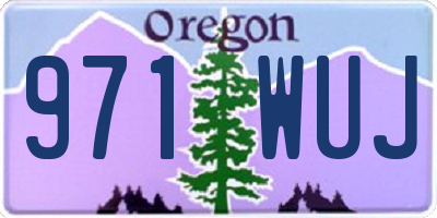 OR license plate 971WUJ