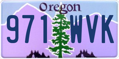 OR license plate 971WVK