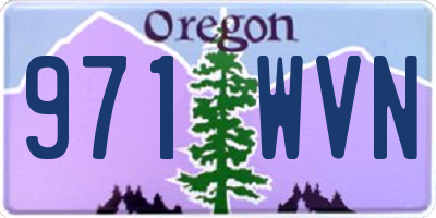 OR license plate 971WVN