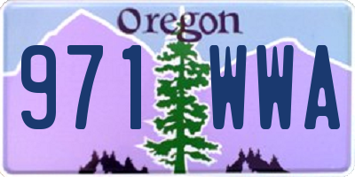 OR license plate 971WWA