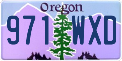OR license plate 971WXD