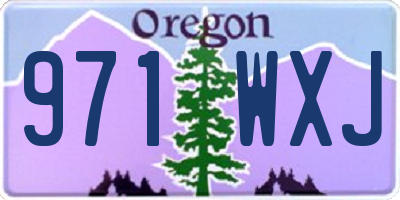 OR license plate 971WXJ