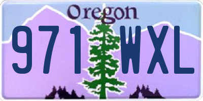 OR license plate 971WXL
