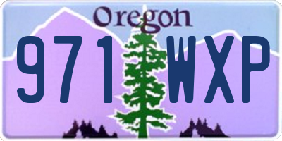 OR license plate 971WXP