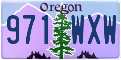 OR license plate 971WXW