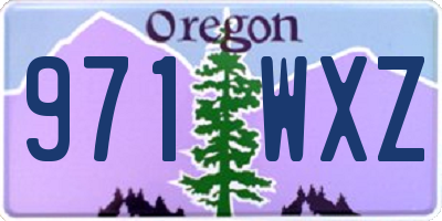 OR license plate 971WXZ