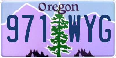 OR license plate 971WYG