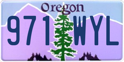 OR license plate 971WYL