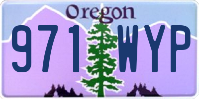 OR license plate 971WYP