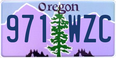 OR license plate 971WZC