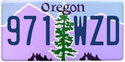 OR license plate 971WZD