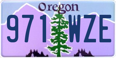 OR license plate 971WZE