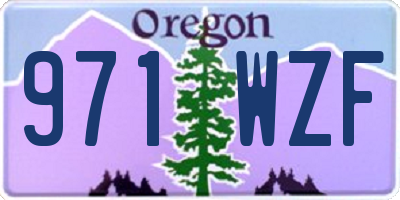 OR license plate 971WZF