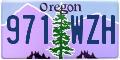 OR license plate 971WZH