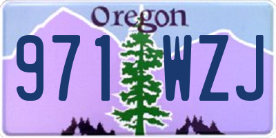OR license plate 971WZJ