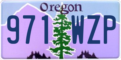 OR license plate 971WZP