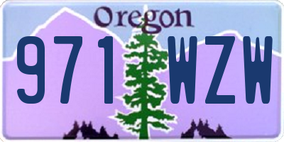 OR license plate 971WZW