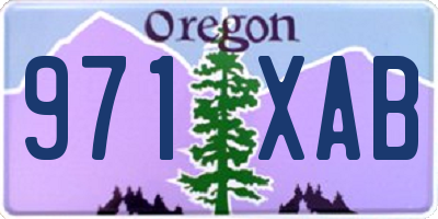 OR license plate 971XAB