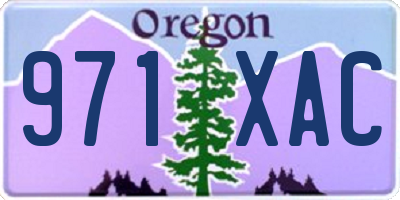 OR license plate 971XAC