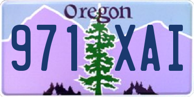 OR license plate 971XAI