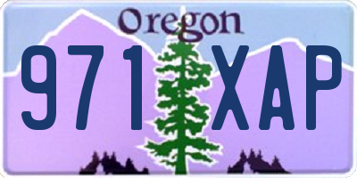 OR license plate 971XAP