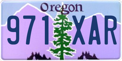 OR license plate 971XAR