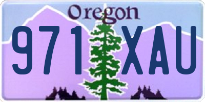 OR license plate 971XAU