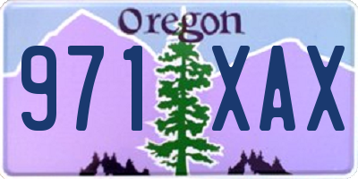 OR license plate 971XAX