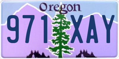 OR license plate 971XAY