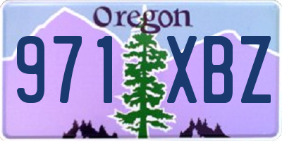 OR license plate 971XBZ