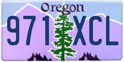 OR license plate 971XCL