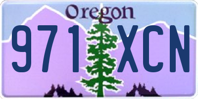 OR license plate 971XCN