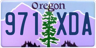 OR license plate 971XDA