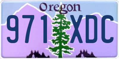 OR license plate 971XDC