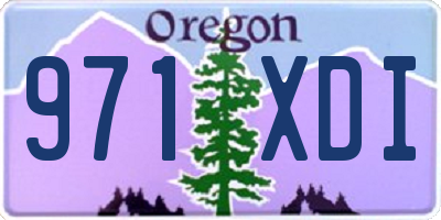 OR license plate 971XDI