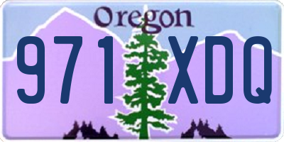OR license plate 971XDQ